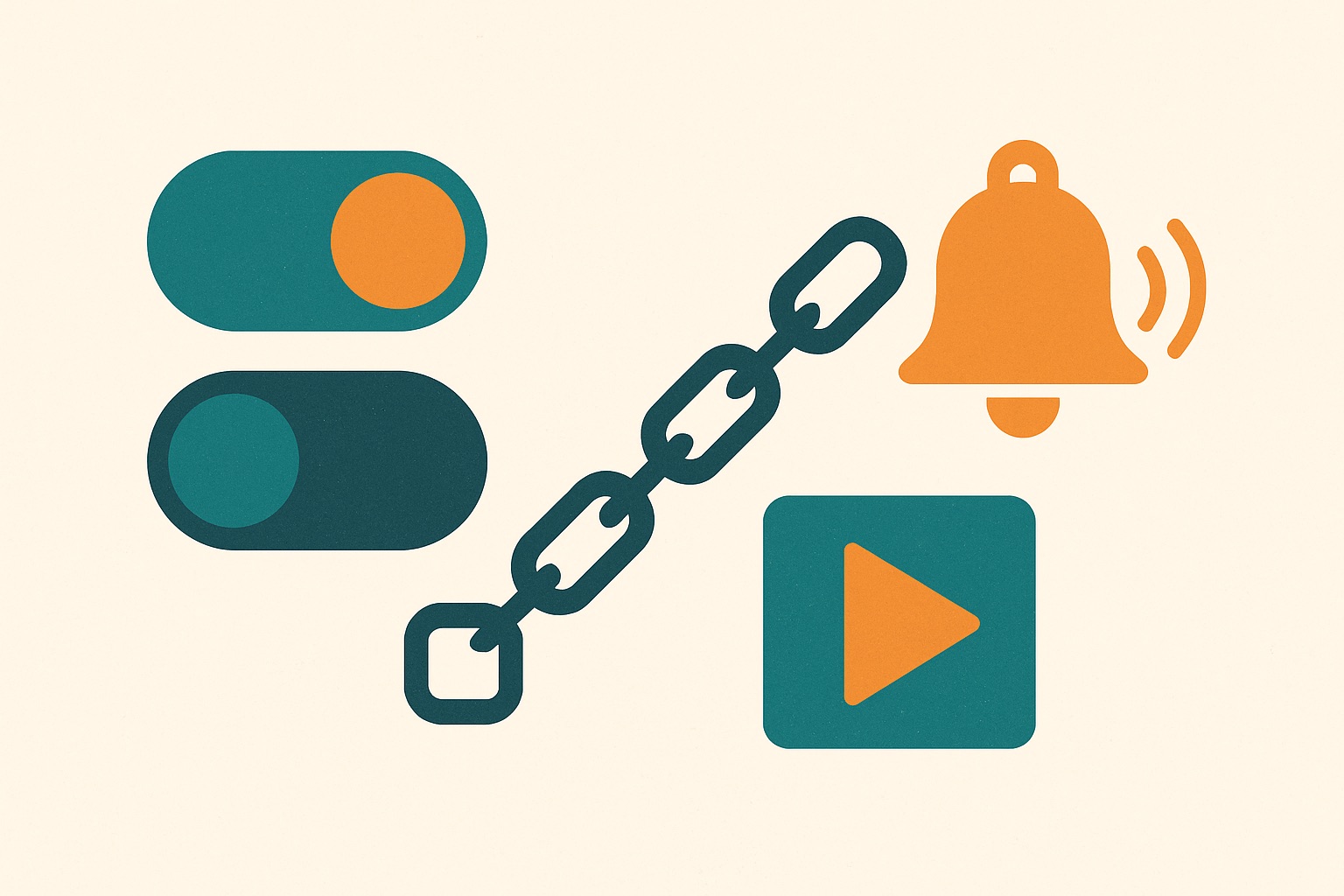 Diagram of an IFTTT applet handing a YouTube video URL to a middleman service that fetches the transcript